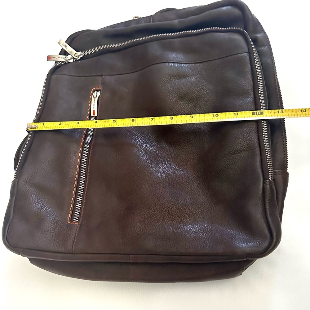 GIANNI CONTI - BROWN LEATHER BACKPACK - Picture 13 of 14